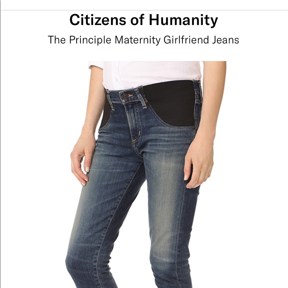 Citizen of humanity maternity jeans. Sz 25